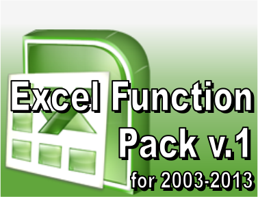 Пакет дополнительных функций Excel 2003-2013